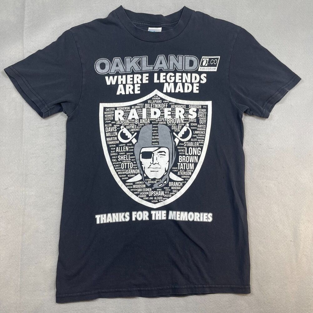 Oakland Raiders T Shirt Size Smal Hall‎ Of Fame Inductees 2019 Las Vegas
